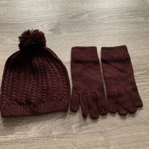 New York & Company Hat and Gloves